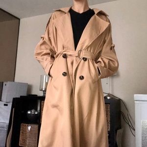 Trench-coat, Size Small, Tan colour